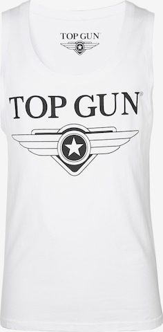 TOP GUN Shirt ' Engine ' in Wit: voorkant