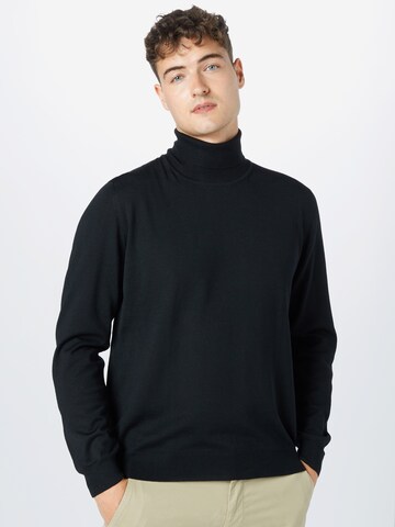 OLYMP Regularny krój Sweter w kolorze czarny: przód