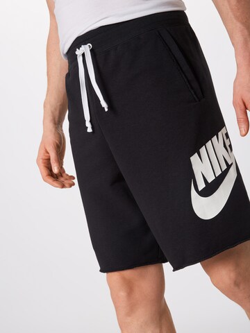 Nike Sportswear Normální Kalhoty – černá