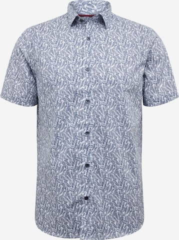 Matinique Slim fit Button Up Shirt in Blue: front