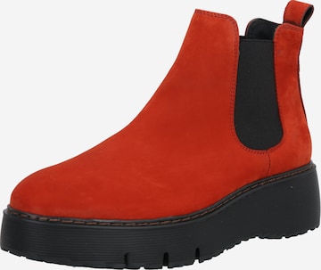 Paul Green Chelsea boots in Rood: voorkant