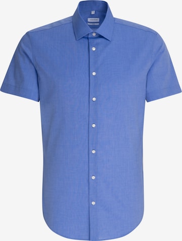 SEIDENSTICKER Slim fit Button Up Shirt in Blue: front