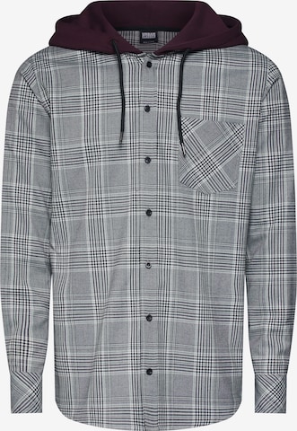 Coupe regular Chemise Urban Classics en gris : devant