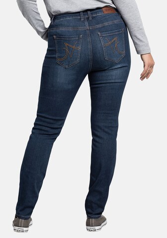 SHEEGO Slimfit Jeggings in Blauw