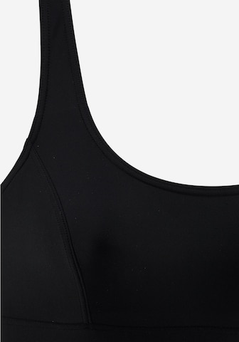 LASCANA Bustier Badeanzug in Schwarz