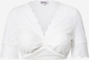 MARJO Klederdracht blouse '014 Eiza-Finja' in Beige: voorkant