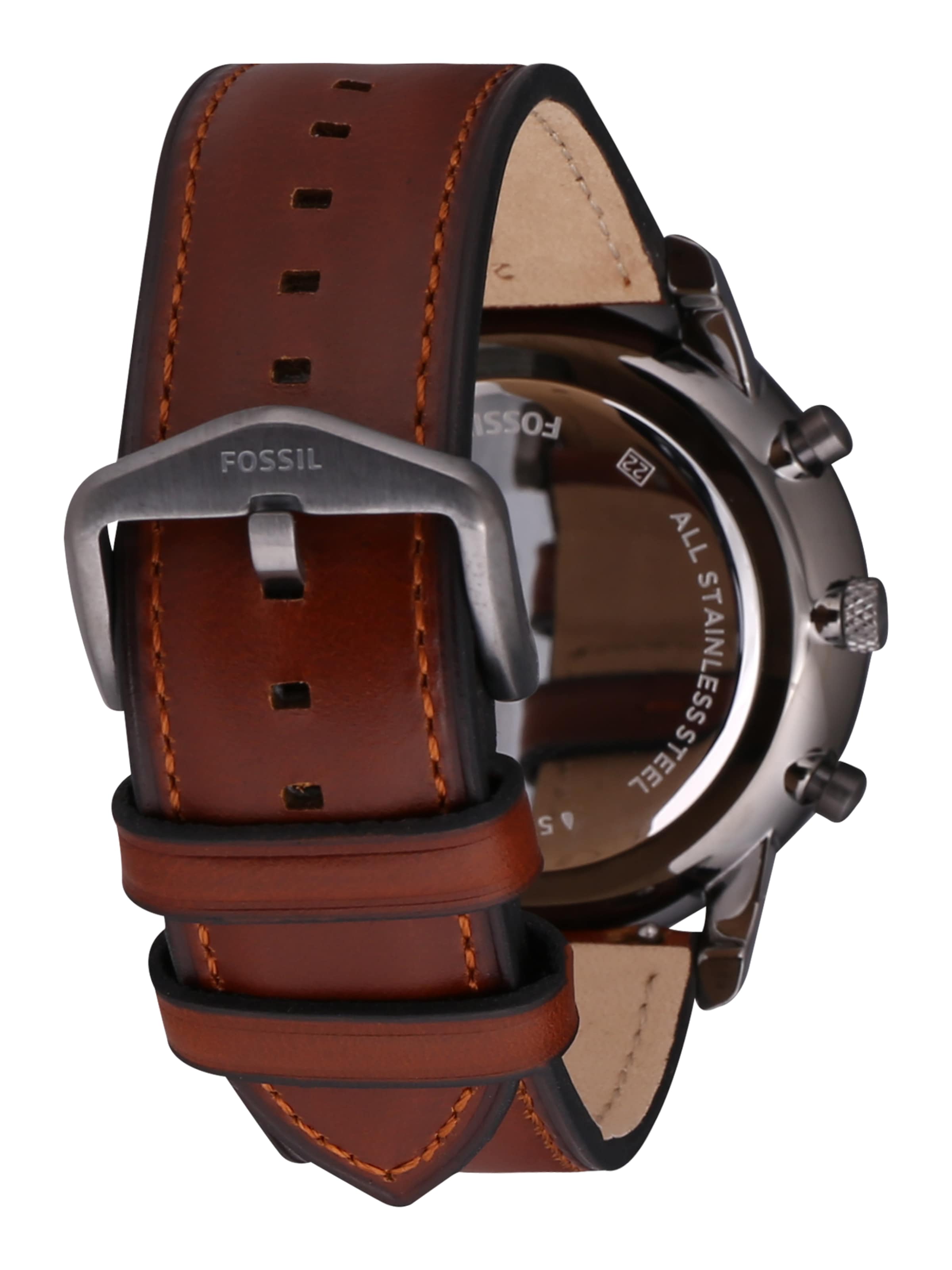 brūns FOSSIL Analogais pulkstenis