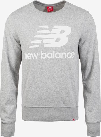 new balance Sweatshirt 'Essentials' in Grau: predná strana