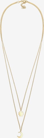 ELLI Necklace 'Halbmond, Sonne' in Gold: front