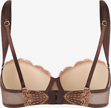 PALMERS Balconette Bra 'Privée Bronze Emilie Balconette' in Brown: back