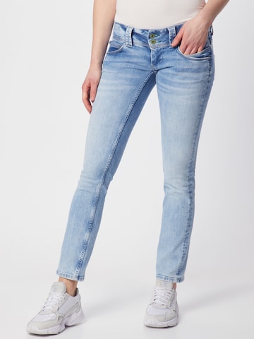 Pepe JeansSlimfit Traperice 'Venus' - plava boja: prednji dio