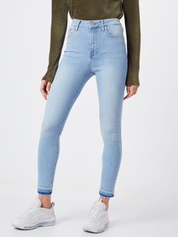 NA-KD Skinny Jeans in Blauw: voorkant