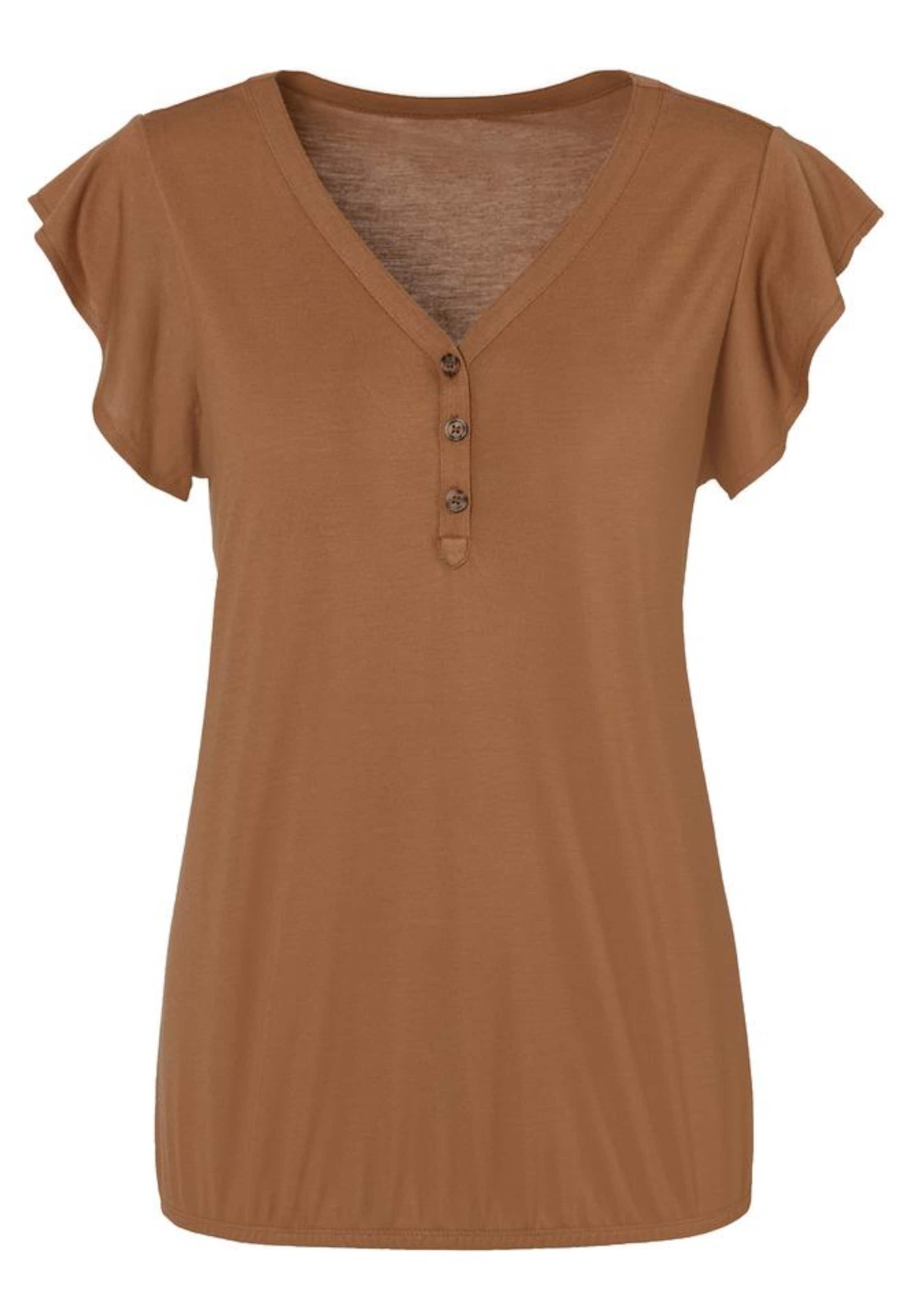 LASCANA Tričko – hnědá