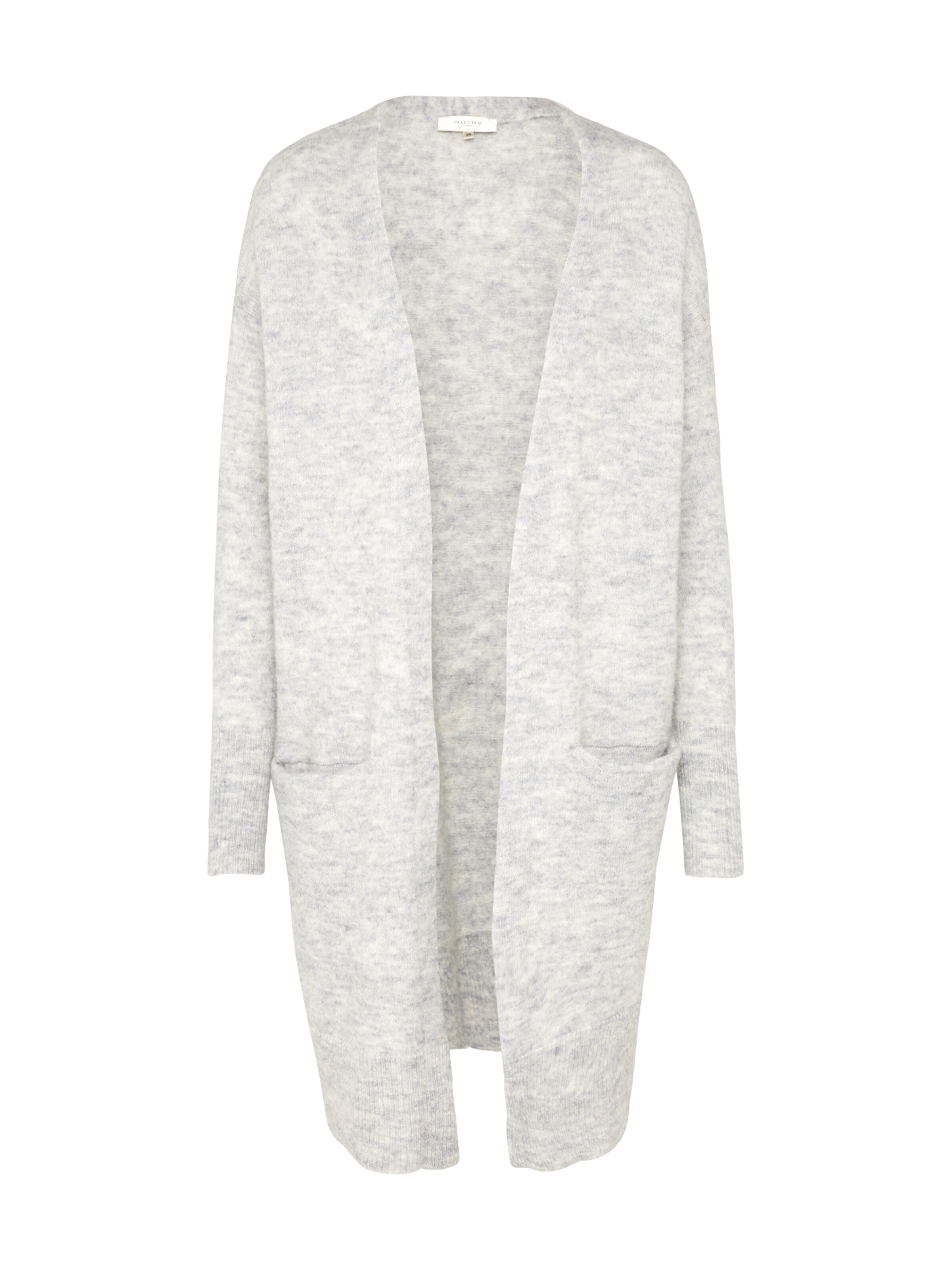 SELECTED FEMME - Gebreid vest 'SFLIVANA' in de kleur Lichtgrijs