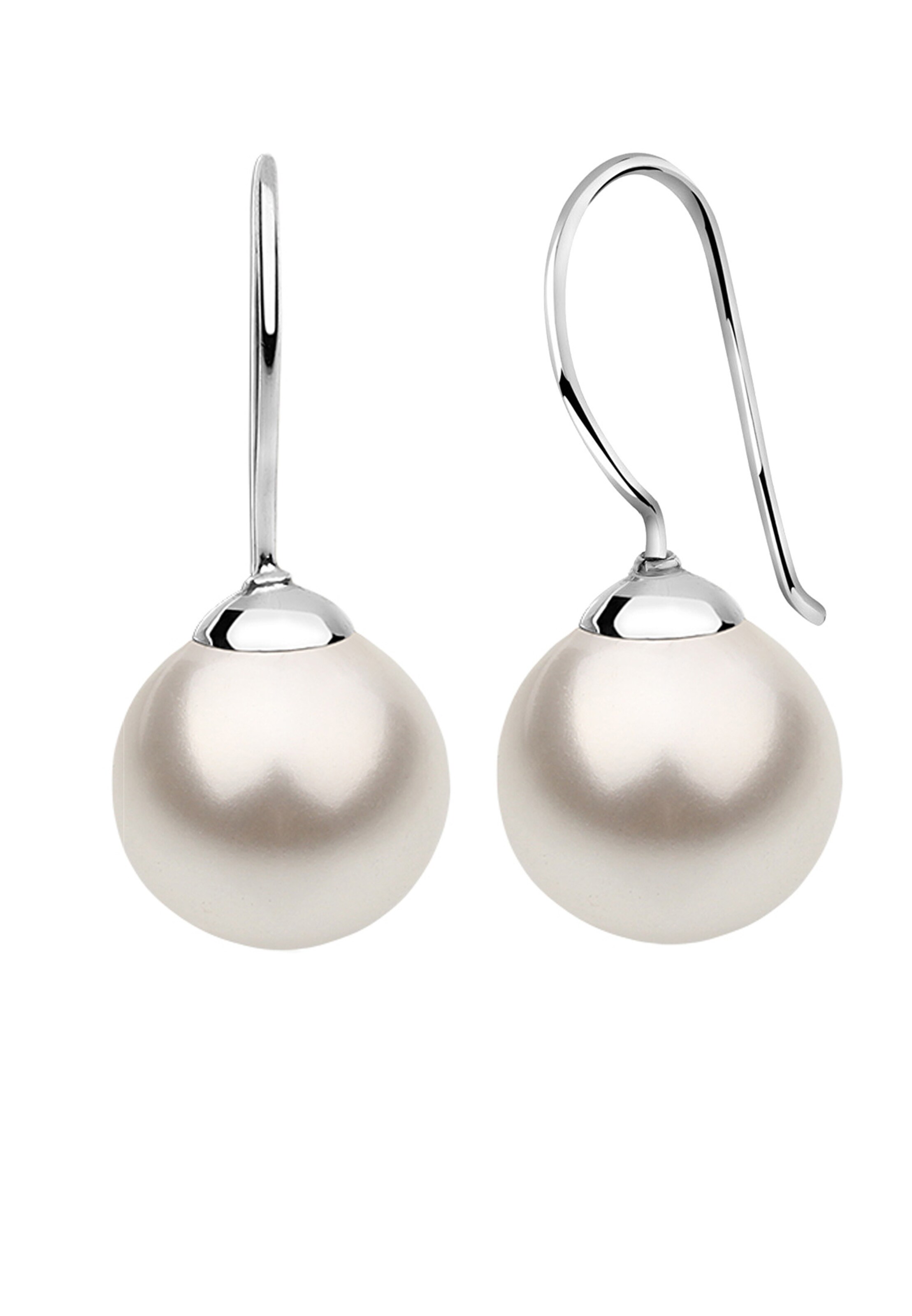 Nenalina Earrings in Silver: front