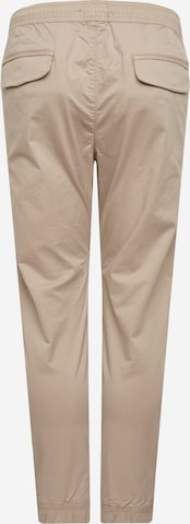 !Solid Tapered Pants in Beige