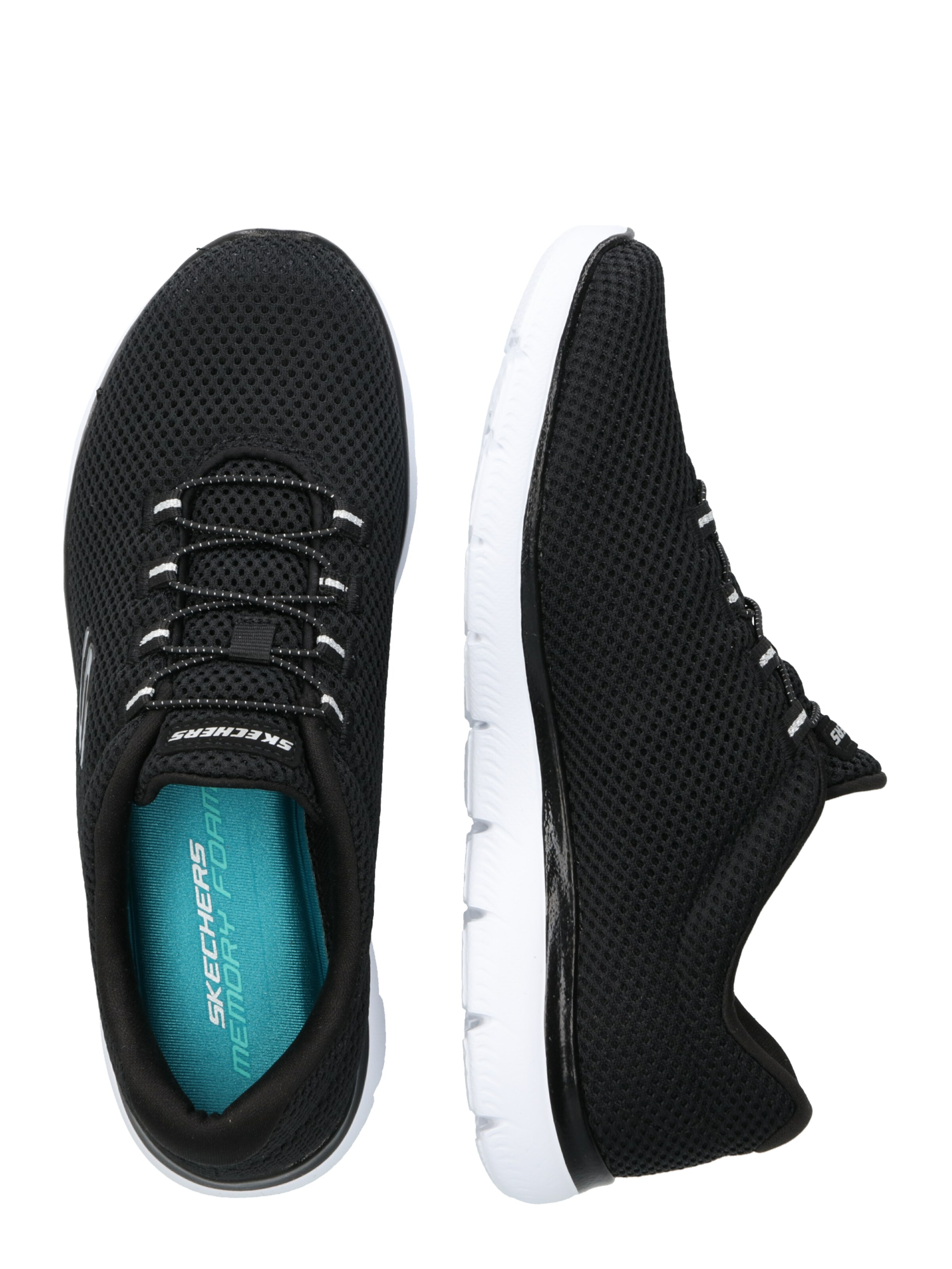 SKECHERS Trainers 'Summits' in Black: side