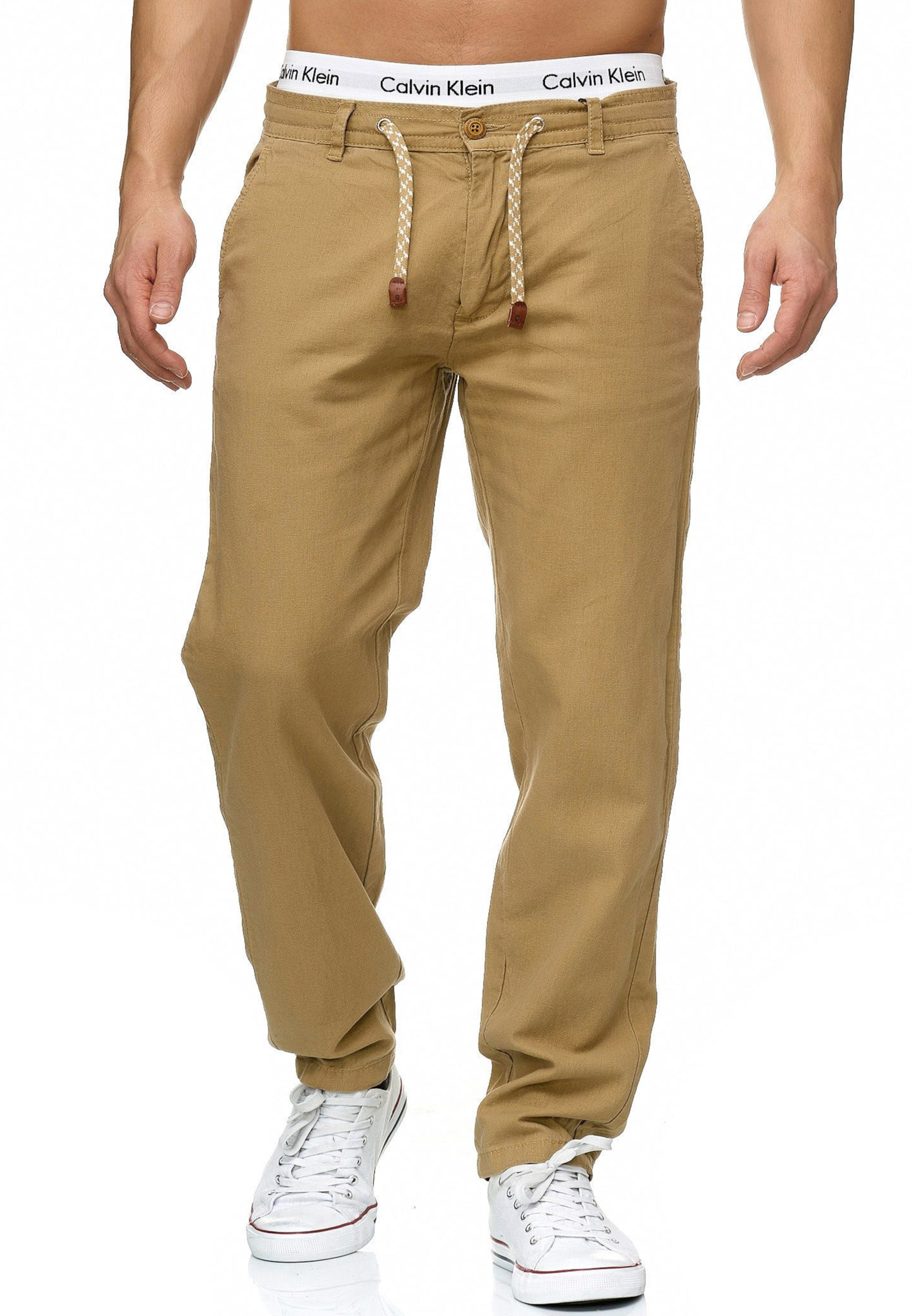 INDICODE JEANS Regular Chino 'Veneto' in Beige: voorkant