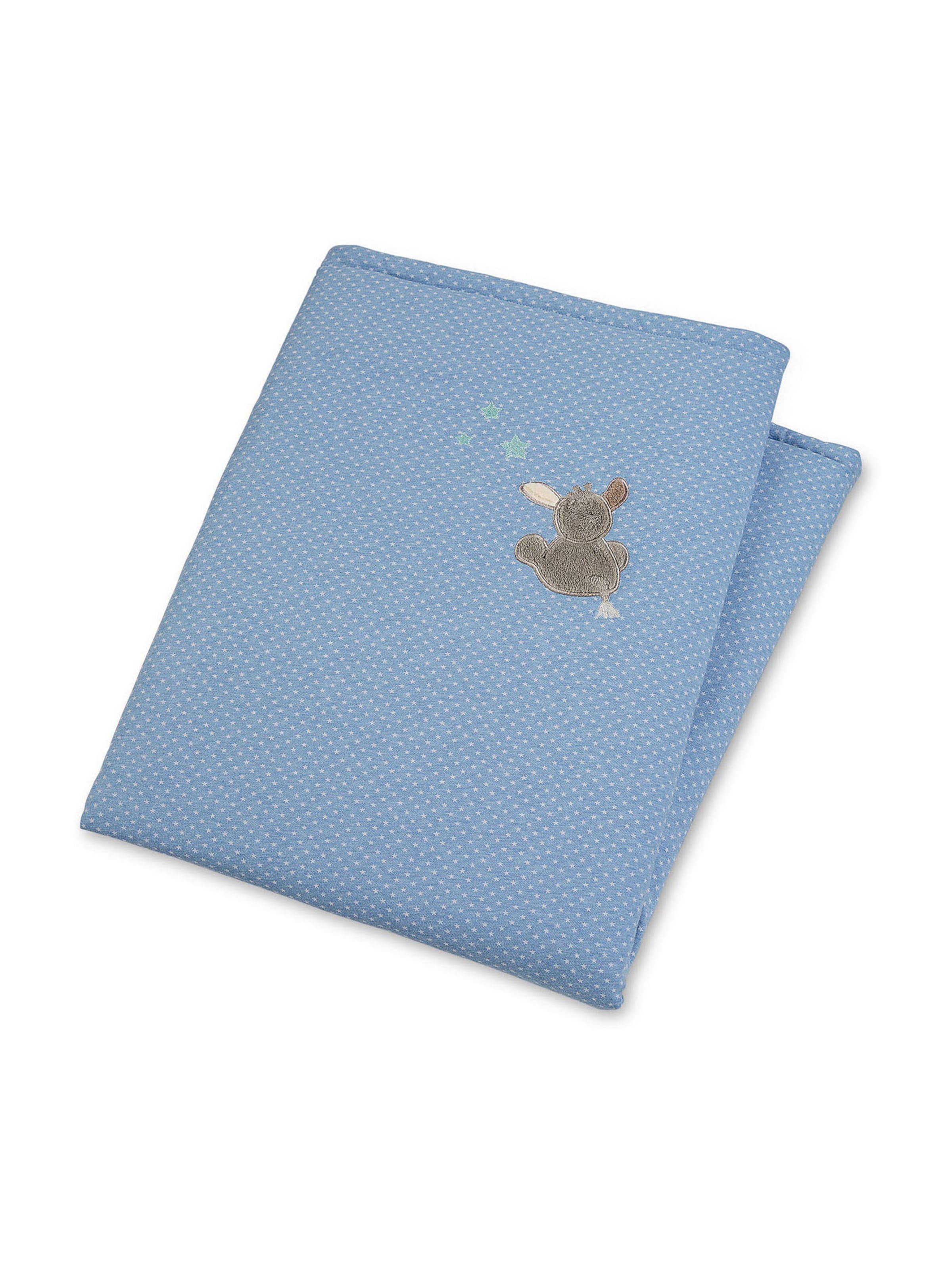 STERNTALER Baby Blanket 'Emmi' in Blue: front