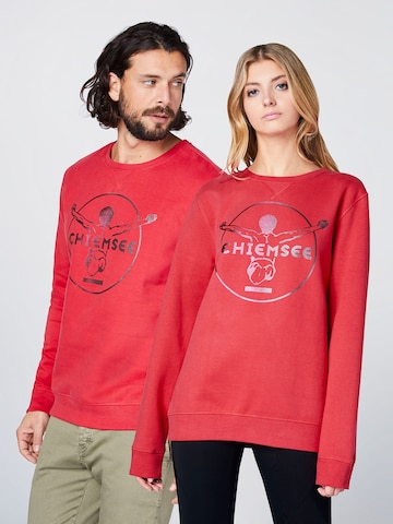 CHIEMSEE Regular Fit Sweatshirt i rød: forside