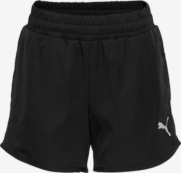 Regular Pantaloni sport de la PUMA pe negru: față