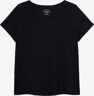 T-shirt 'Basi' VIOLETA by Mango en noir : devant