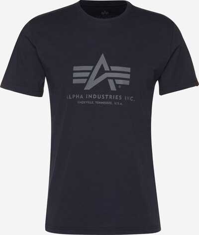 ALPHA INDUSTRIES T-Shirt en bleu foncé / gris, Vue avec produit