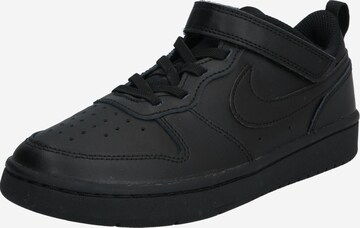 Sneaker 'Court Borough 2' di Nike Sportswear in nero: frontale