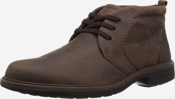 ECCO Lace-Up Boots in Brown: front