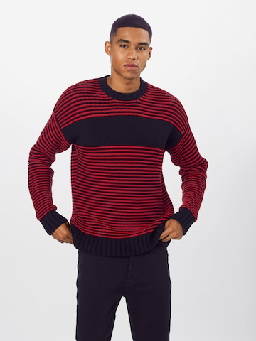 DIESEL Regular fit Sweater 'K-BALLIS PULLOVER' in Red: front