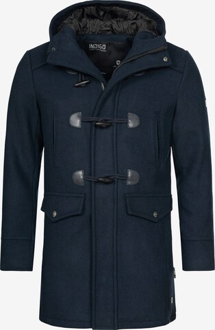INDICODE JEANS Winter Coat in Blue: front