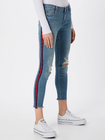 ONLY Skinny Jeans 'Carmen' in Blauw: voorkant