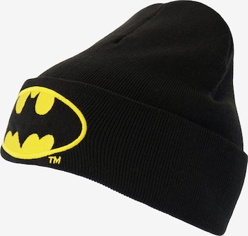 LOGOSHIRT Strickmütze - Batman – Logo in Schwarz: predná strana