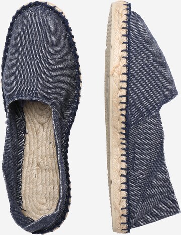 Espadrilles espadrij l´originale en bleu : sur le côté