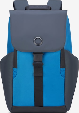 DELSEY Backpack 'Securflap' in Blue: front