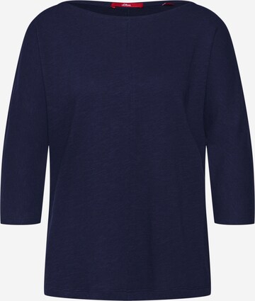 s.Oliver Shirt in Blauw: voorkant