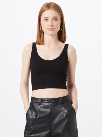 Free People Top 'SOLID RIB BRAMI' in Schwarz: predná strana