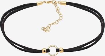 ELLI Necklace 'Kreis' in Black: front