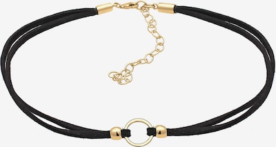 ELLI Necklace 'Kreis' in Gold / Black, Item view