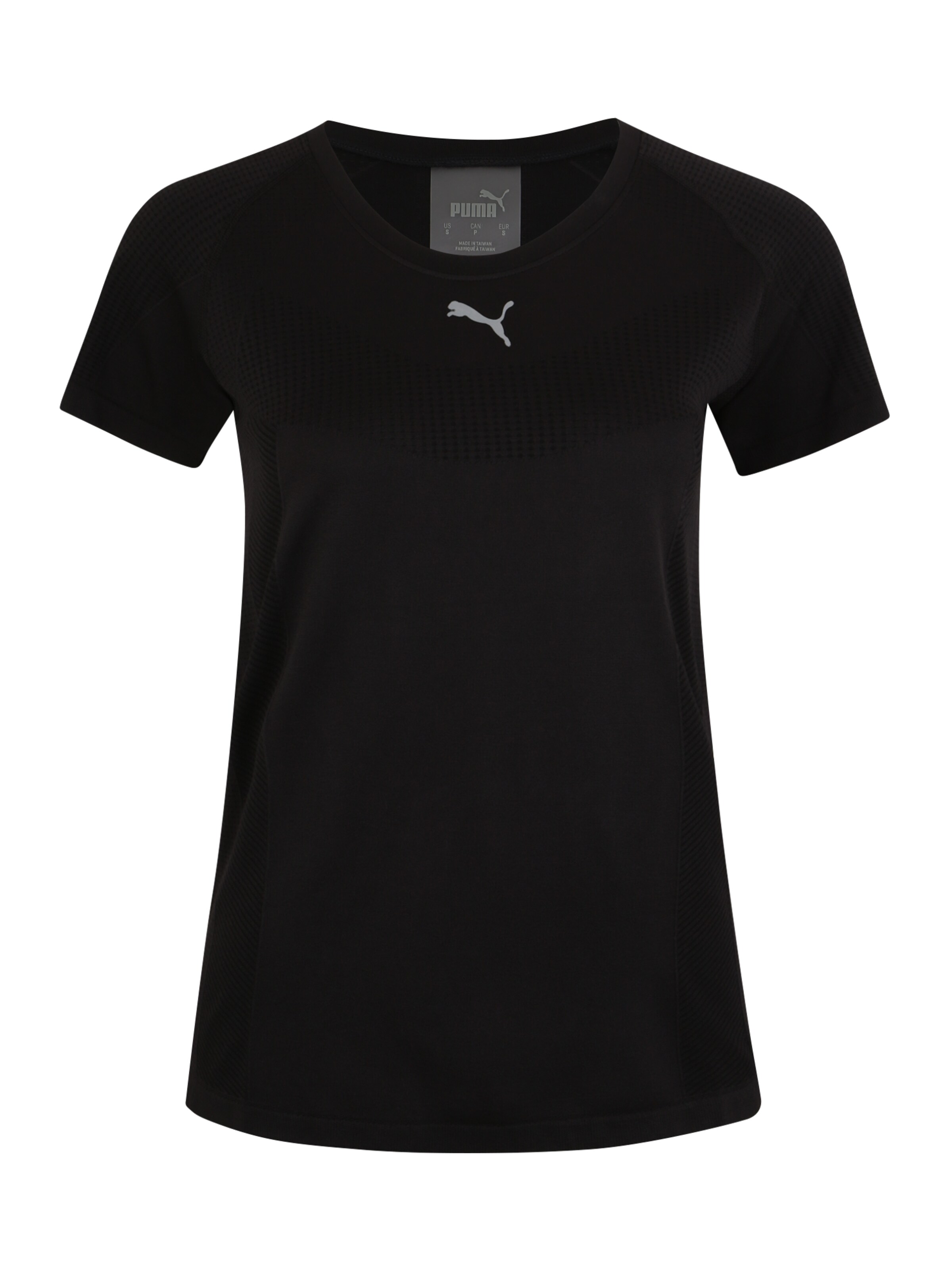 PUMA - Functioneel shirt 'evoKNIT Core' in de kleur Zwart