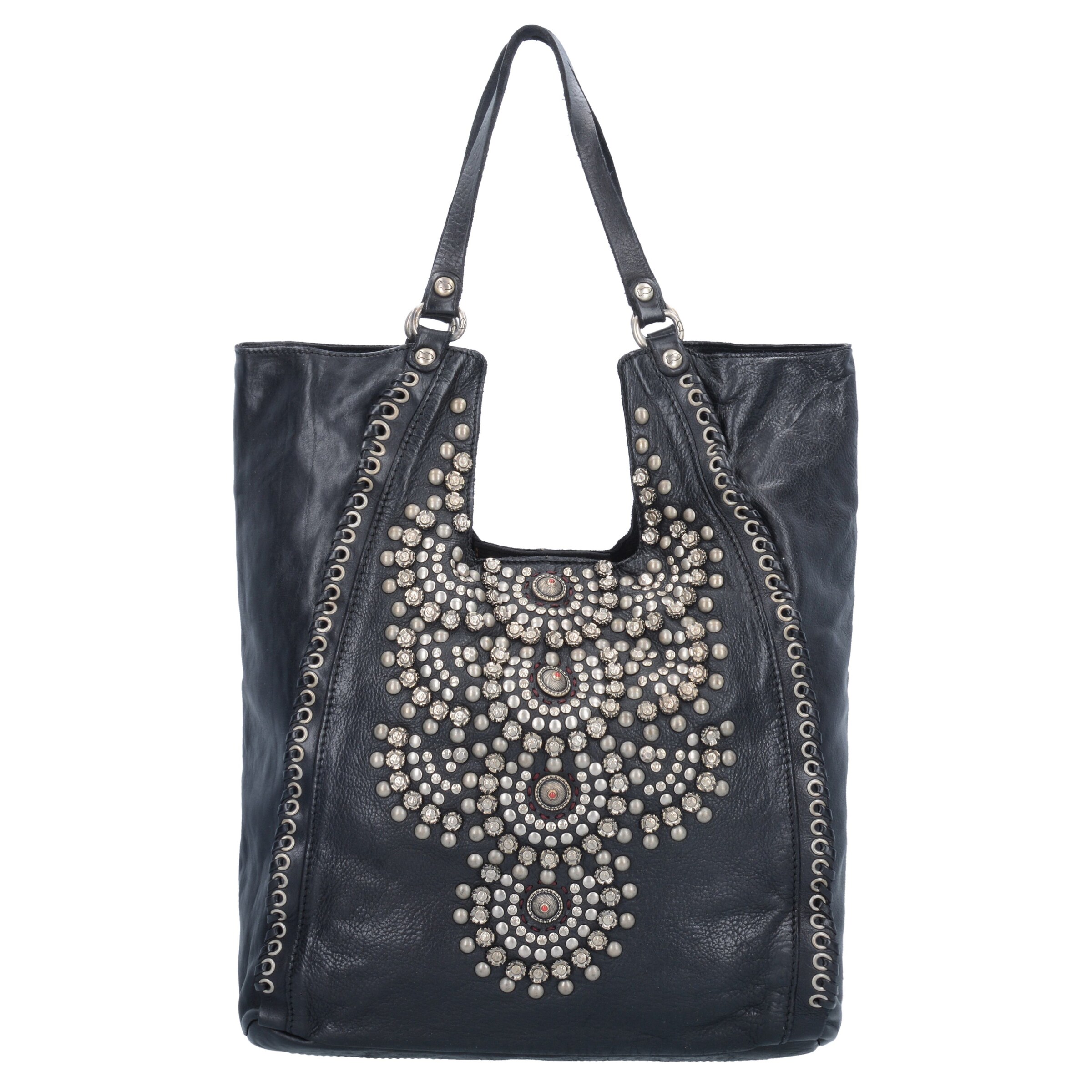 Campomaggi Shopper in Black: front