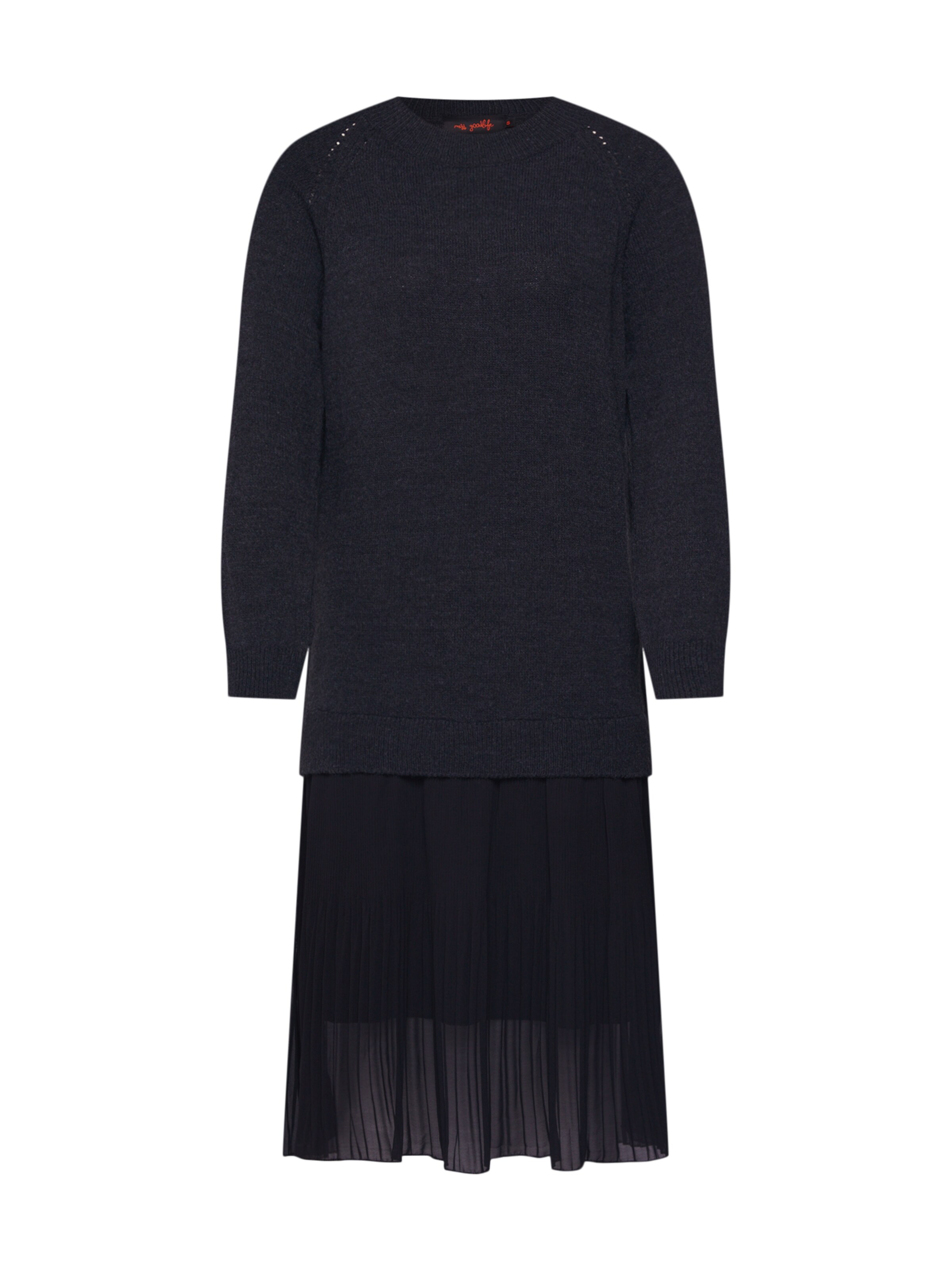 miss goodlife - Gebreide jurk in de kleur Zwart