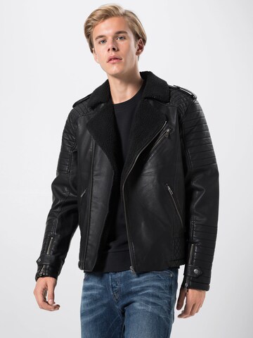 Veste mi-saison 'JORPISTOL PUNK JACKET' JACK & JONES en noir