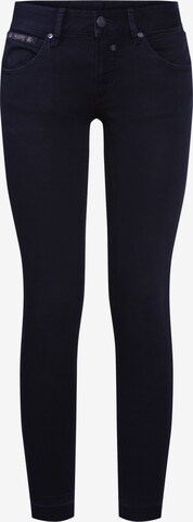 Herrlicher - Skinny Calças de ganga 'Touch Cropped' em preto: frente