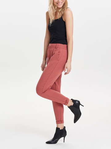 ONLY Slimfit Broek 'Poptrash' in Oranje
