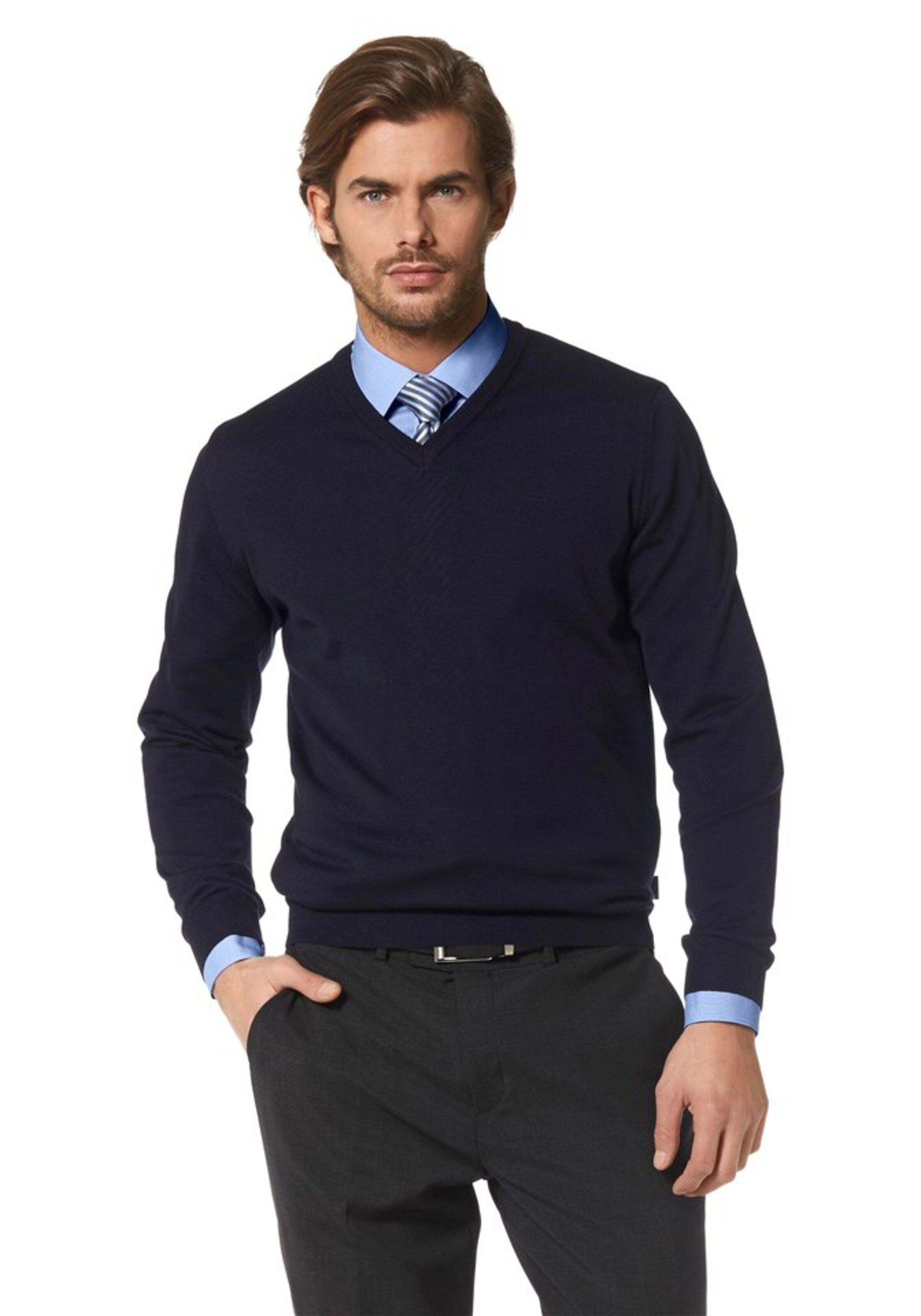 OLYMP Pullover in Blau: Vorderseite