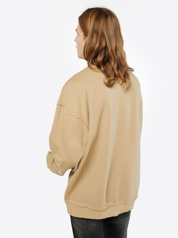 Urban Classics Sweatshirt 'Open Edge Crew' i beige