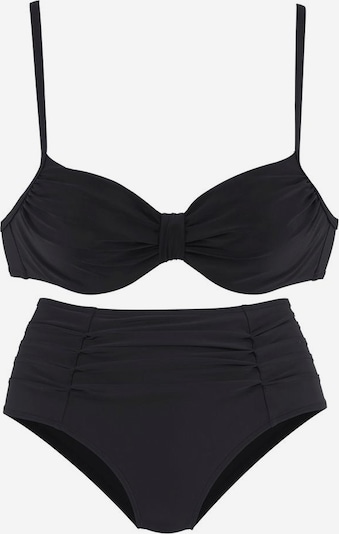 LASCANA Bikini | črna barva, Prikaz izdelka