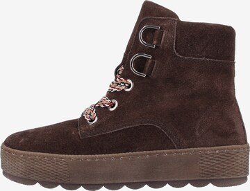 GABOR Lace-Up Ankle Boots in Brown