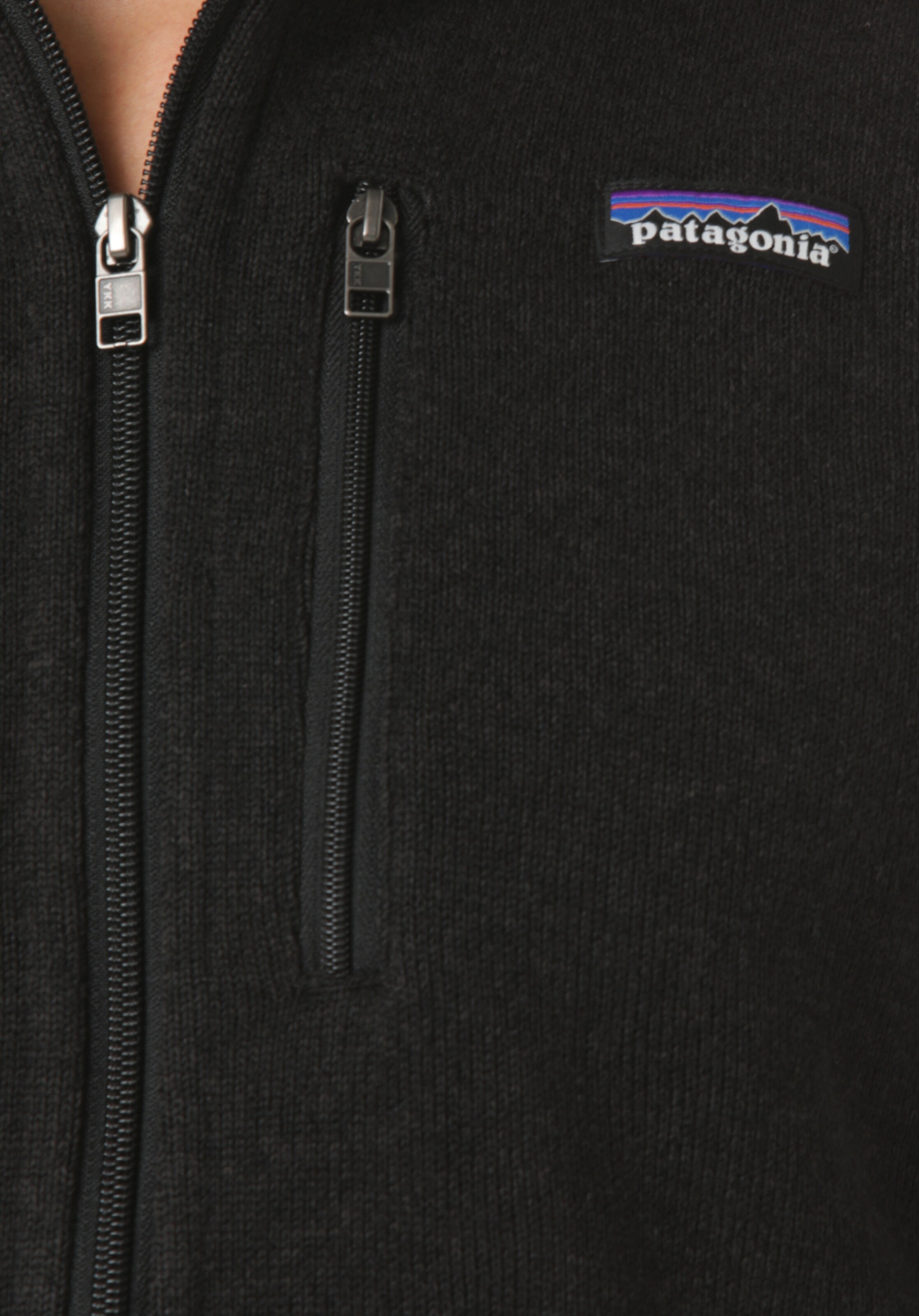 melns PATAGONIA Funkcionāla flīsa jaka 'Better'